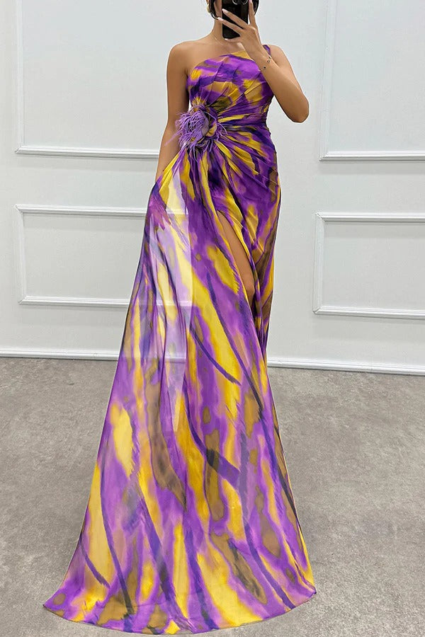 Vibrant Draped Dress