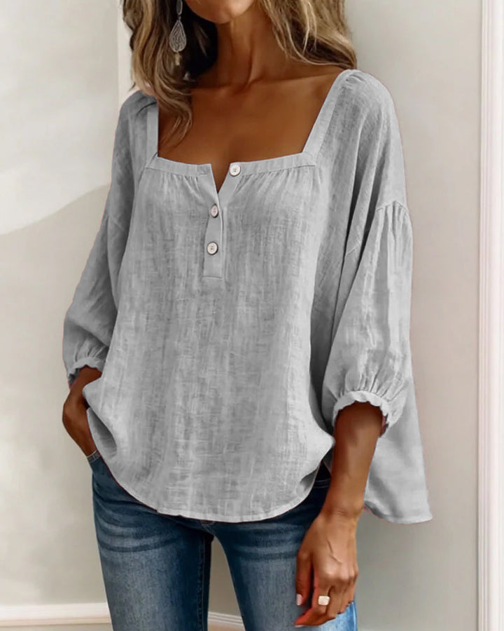 Fabiana | Breezy Cotton-Linen Blouse for Effortless Everyday Elegance