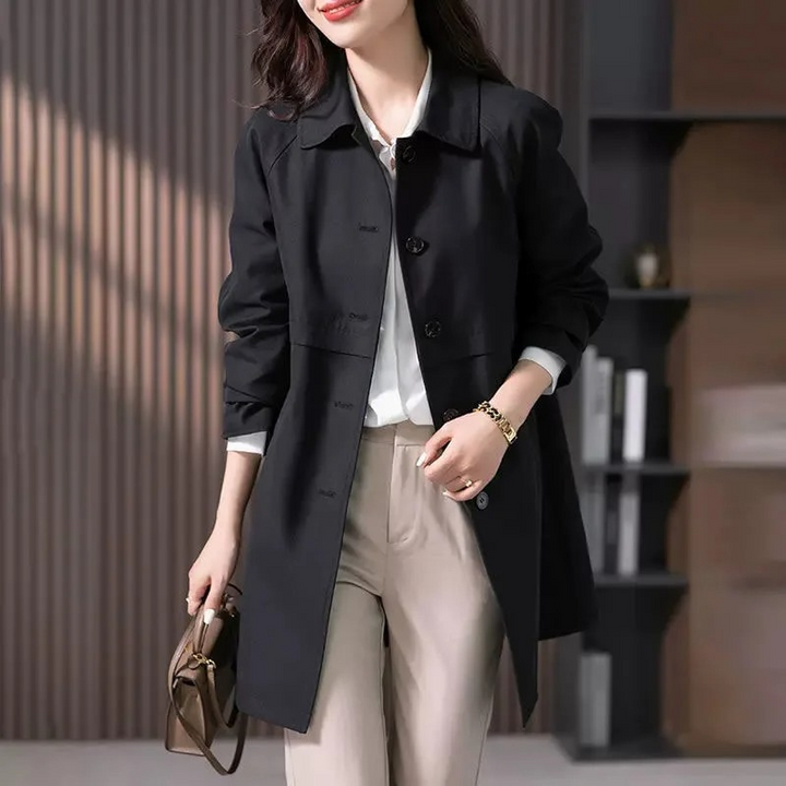 Margot | Elegant Mid-Length Trench Coat