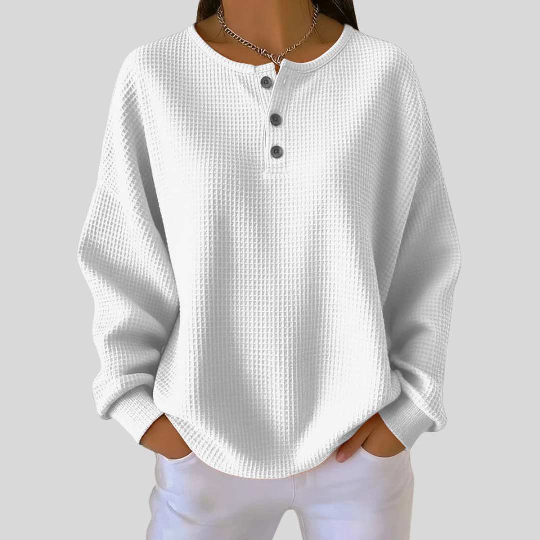 Joyce | Comfortable Henley Top