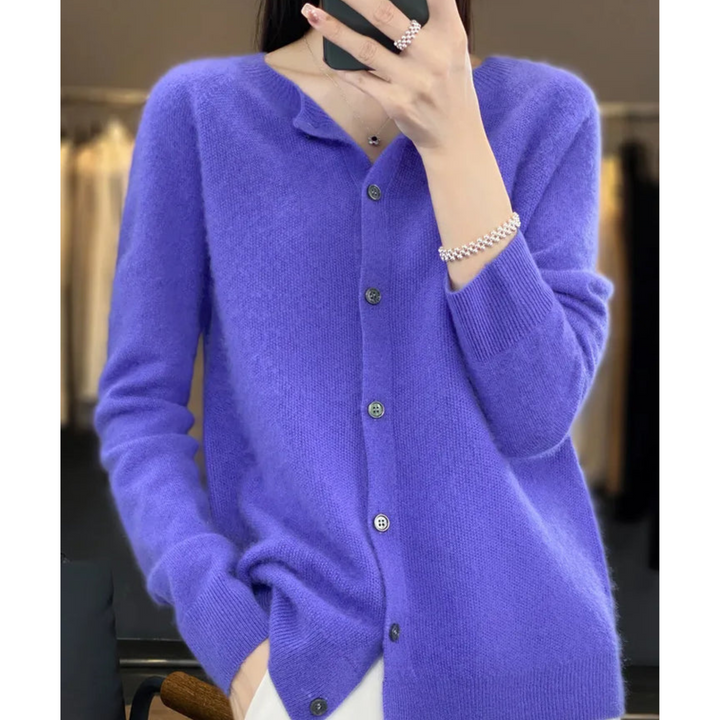 Mercy Cardigan for Women – Elegant Soft Cardigan with Round Neck