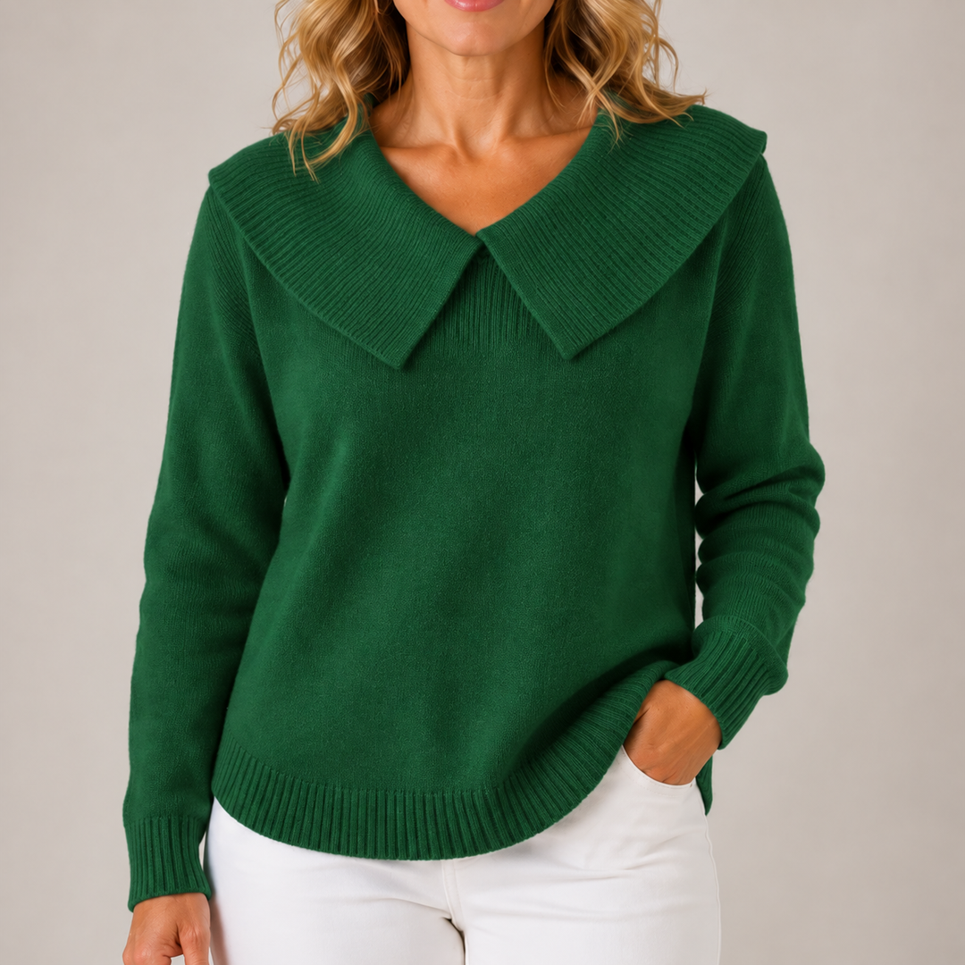Della | Statement Collar Knit Jumper