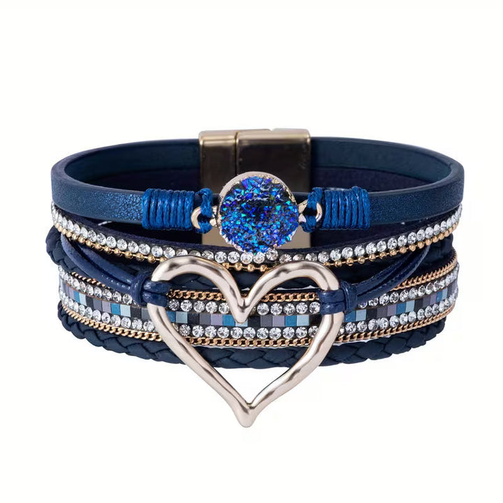 Britt | Bohemian Layered Heart Bracelet