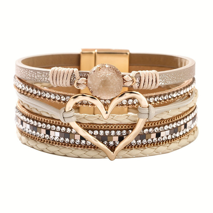 Britt | Bohemian Layered Heart Bracelet