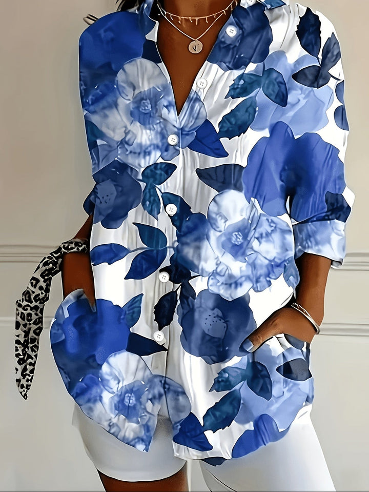 Rosalie™ | Printed Button Blouse for Effortless Everyday Style