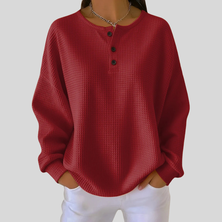 Joyce | Comfortable Henley Top