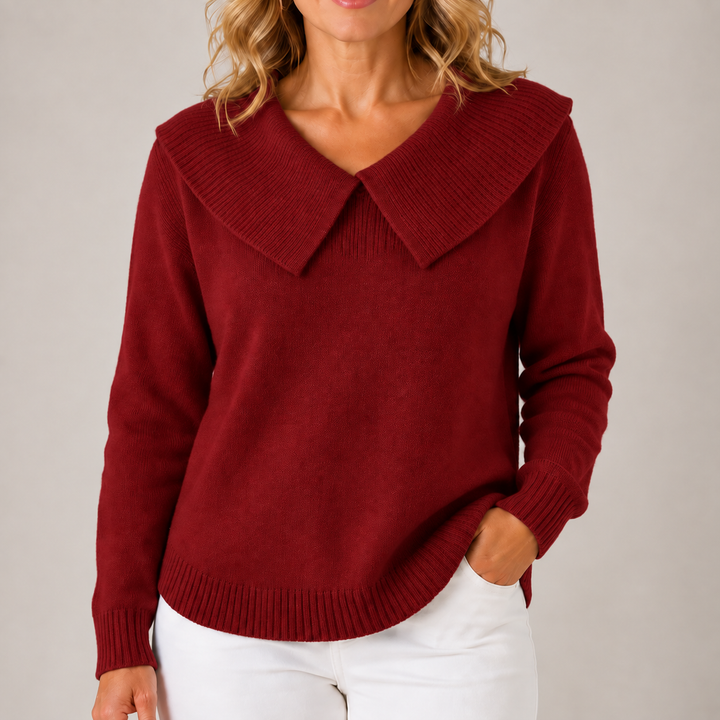 Della | Statement Collar Knit Jumper