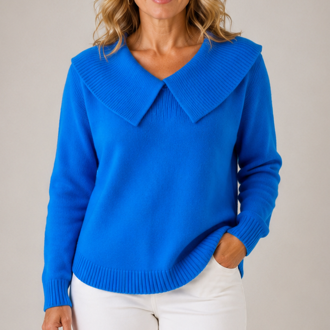 Della | Statement Collar Knit Jumper