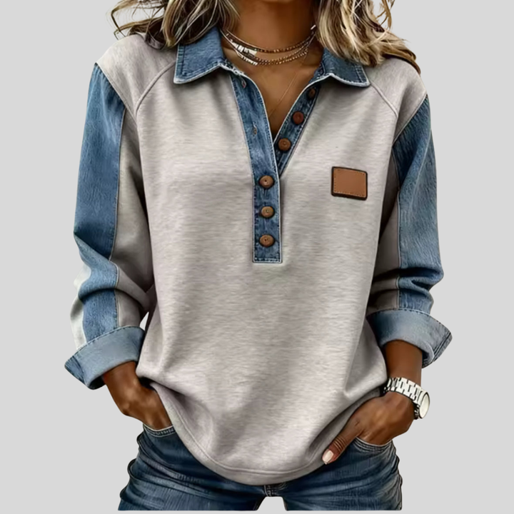 Sandra | Sporty Contrast Sweater