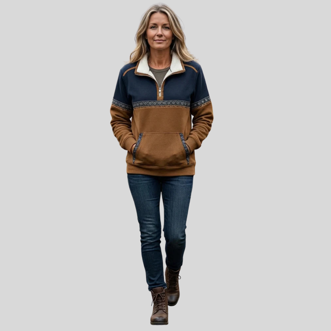 Carol | Warm Quarter-Zip Sweater