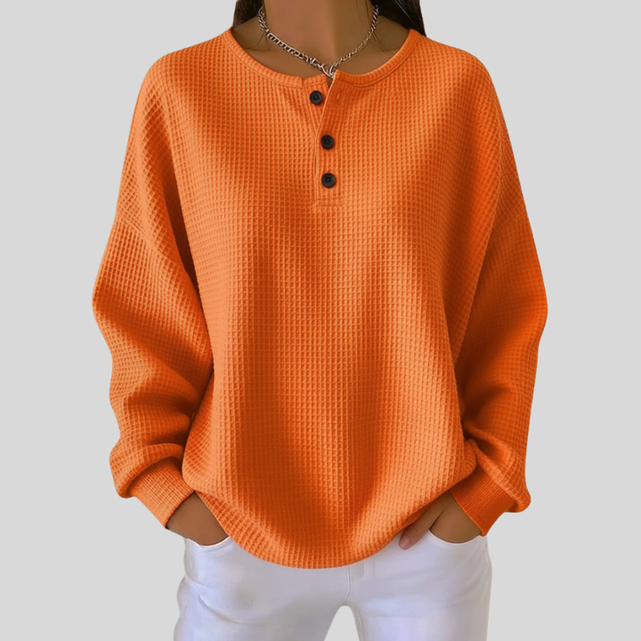 Joyce | Comfortable Henley Top