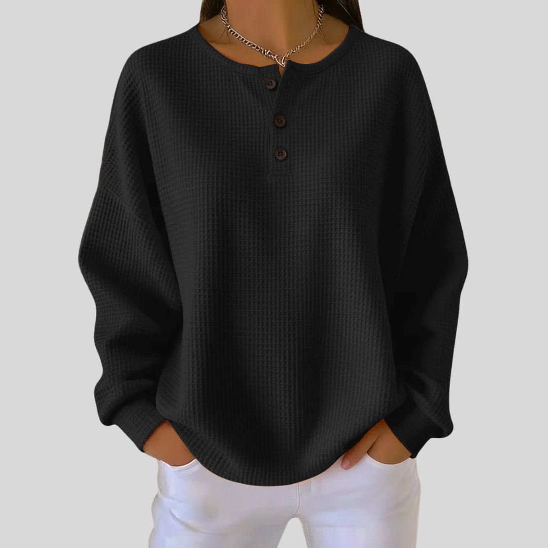 Joyce | Comfortable Henley Top