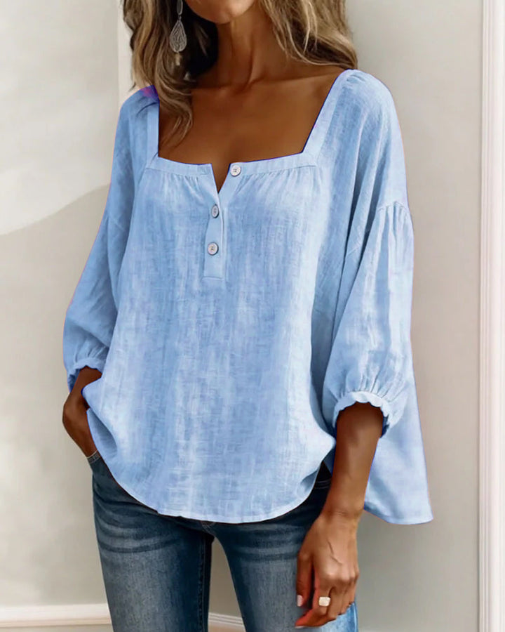 Fabiana | Breezy Cotton-Linen Blouse for Effortless Everyday Elegance