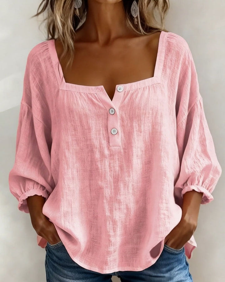 Fabiana | Breezy Cotton-Linen Blouse for Effortless Everyday Elegance