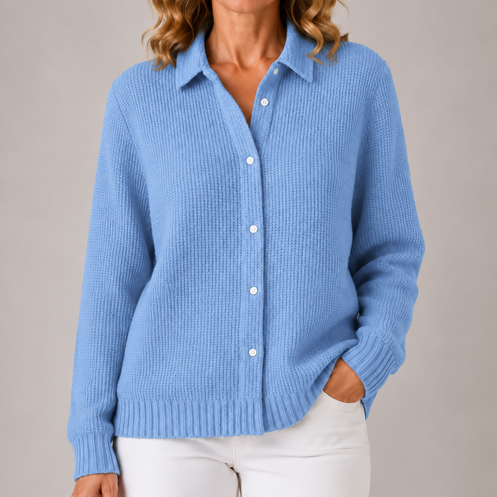 Marina | Relaxed Waffle-Knit Cardigan