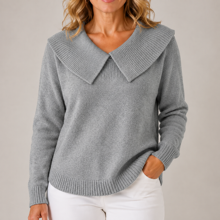 Della | Statement Collar Knit Jumper