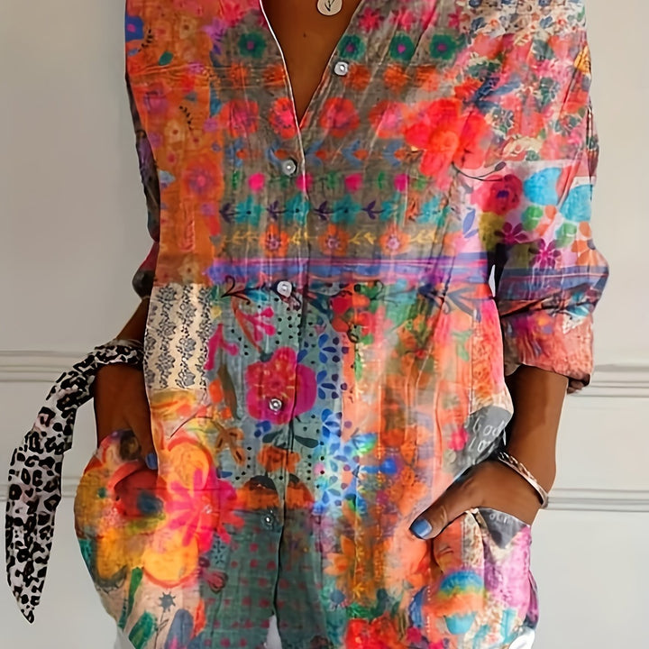 Camille™ | Floral Grace Blouse