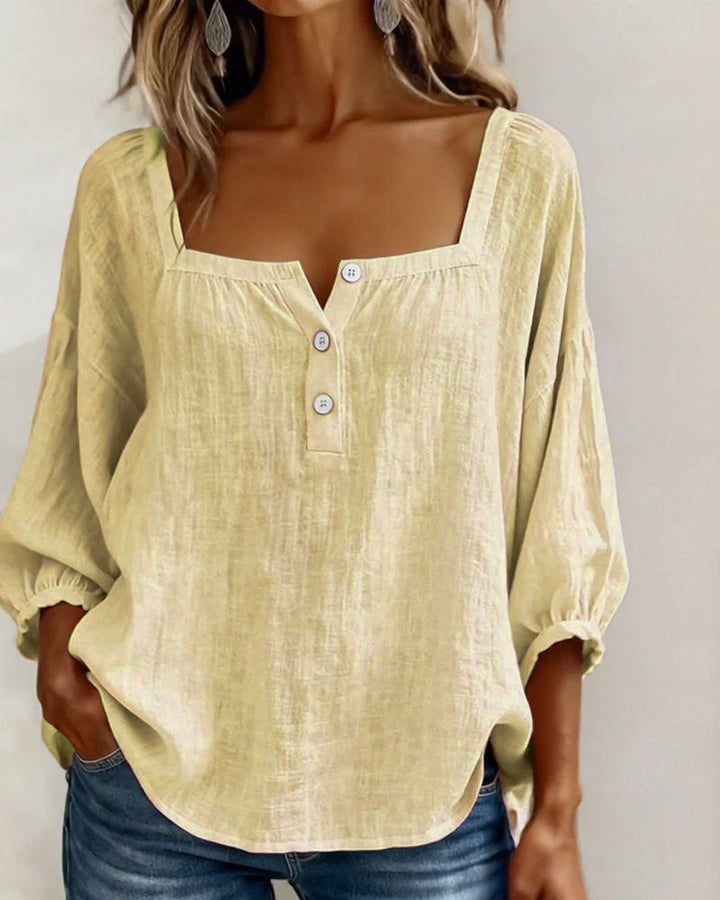 Fabiana | Breezy Cotton-Linen Blouse for Effortless Everyday Elegance
