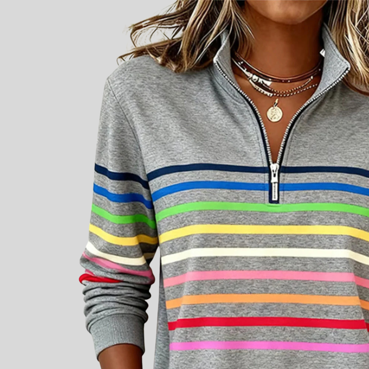 Patricia | Sporty Quarter-Zip Sweatshirt
