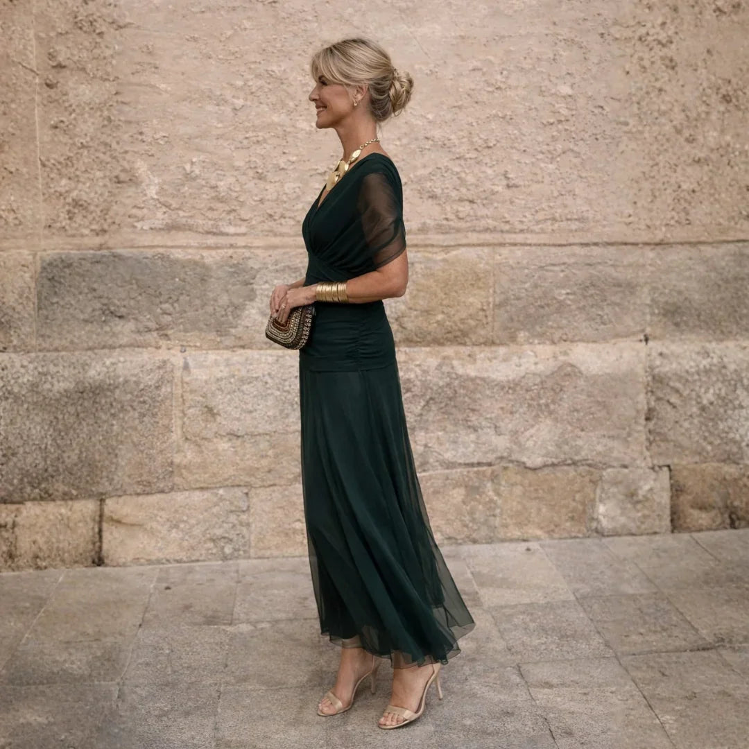 ELIZA – ELEGANT GREEN DRESS