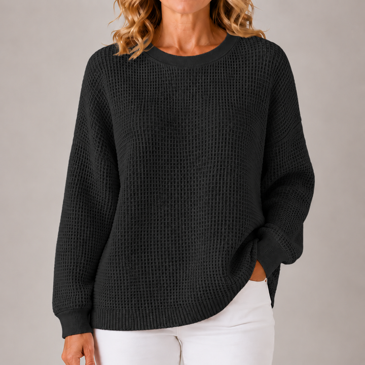 Sasha | Relaxed Waffle-Textured Sweater