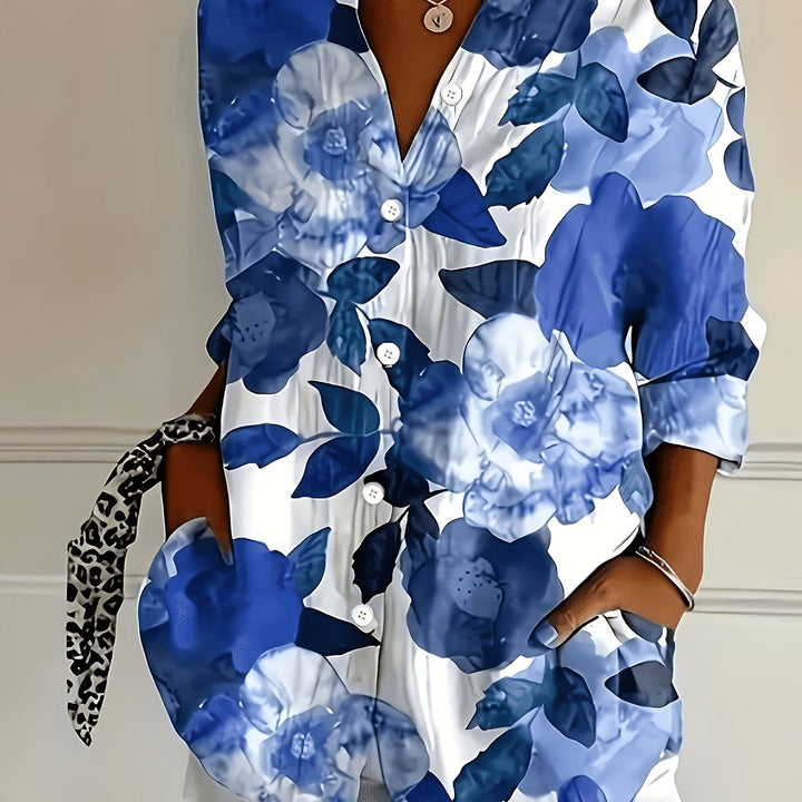Rosalie™ | Printed Button Blouse for Effortless Everyday Style