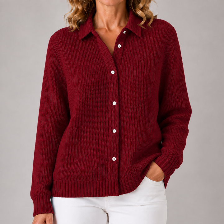 Marina | Relaxed Waffle-Knit Cardigan