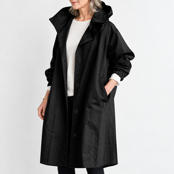 Kathryn | Hooded Longline Trench Coat