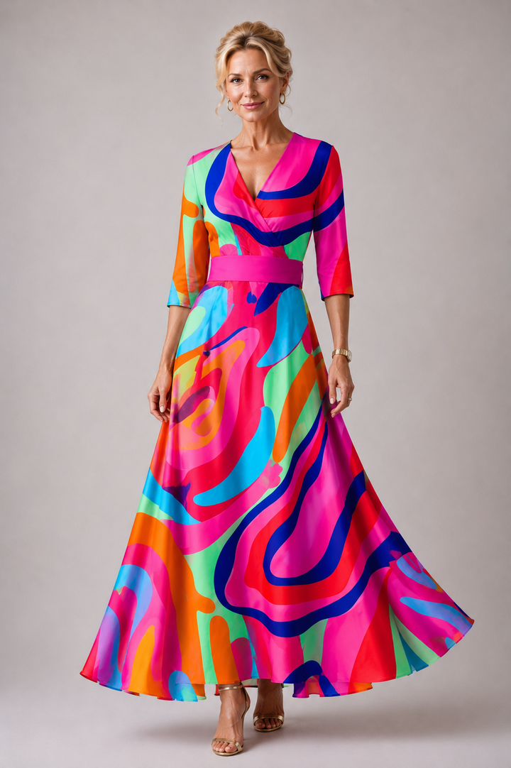 Comfortable Everyday V-Neck Dress
