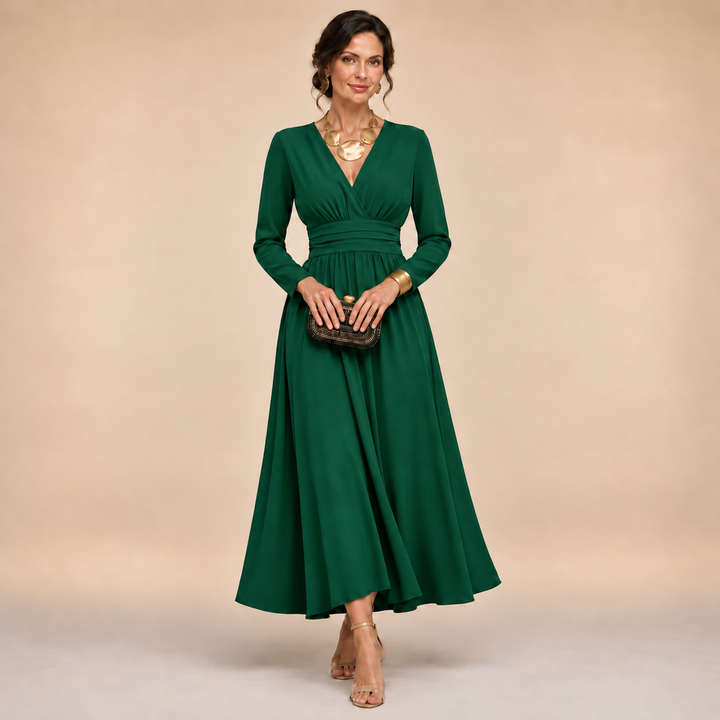 The Isabella Long Sleeve Wrap Dress