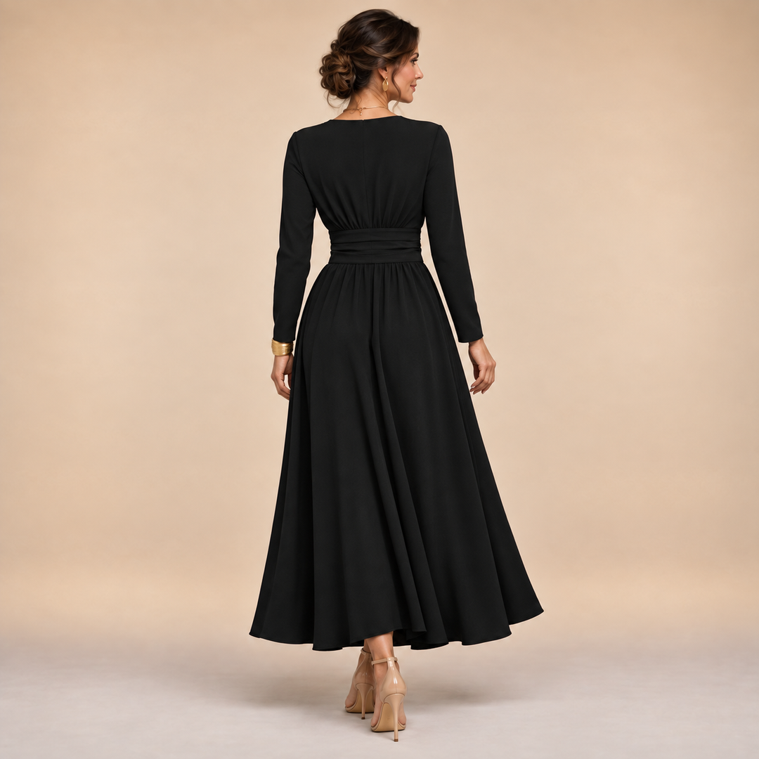 The Isabella Long Sleeve Wrap Dress