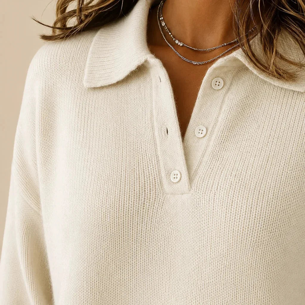 Nerissa | Collared Button Sweater