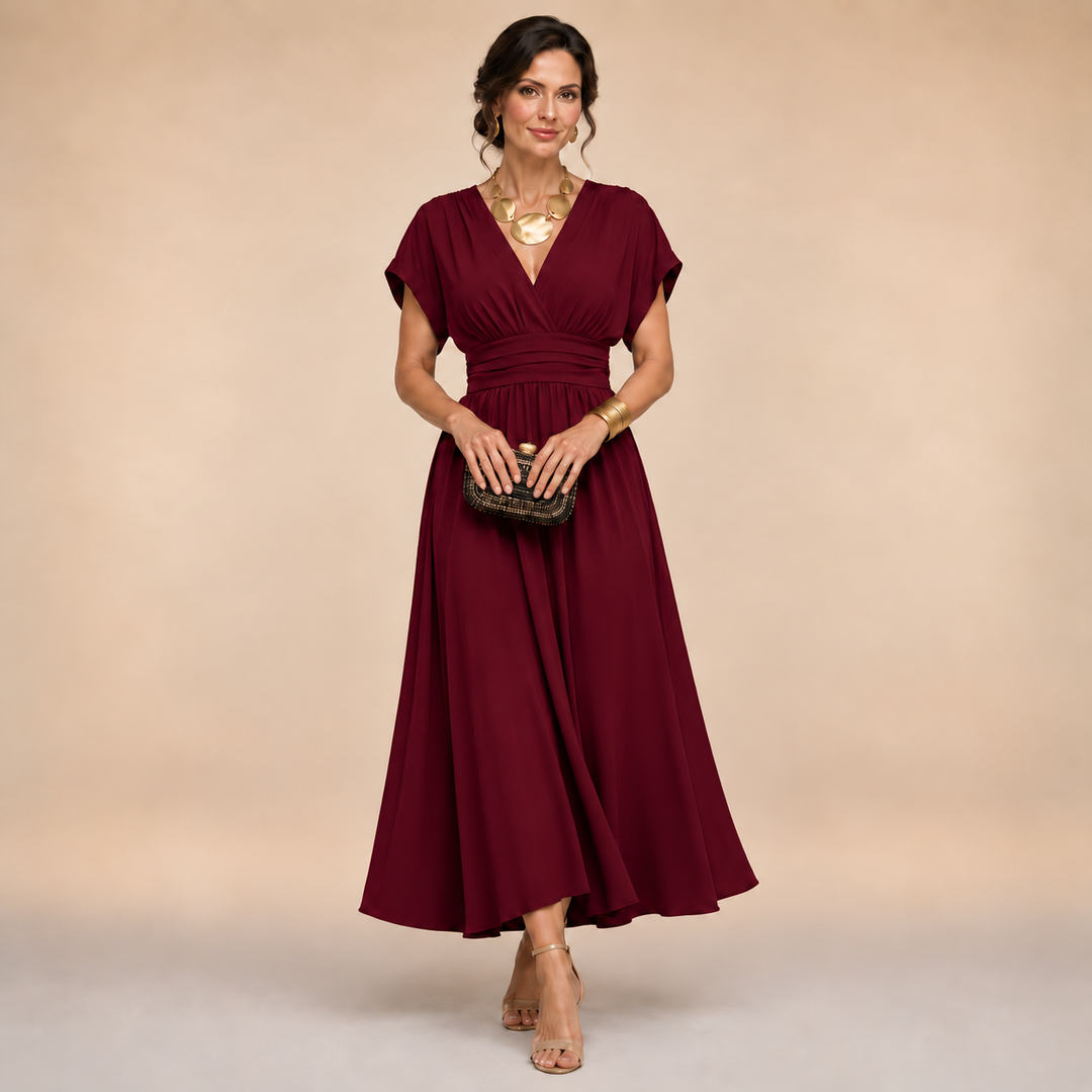 The Amelia Wrap Midi Dress
