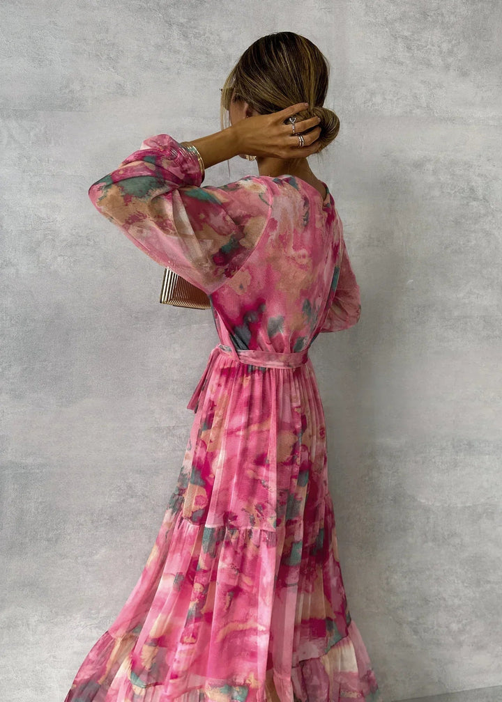 Wrap Dress with Floral Print
