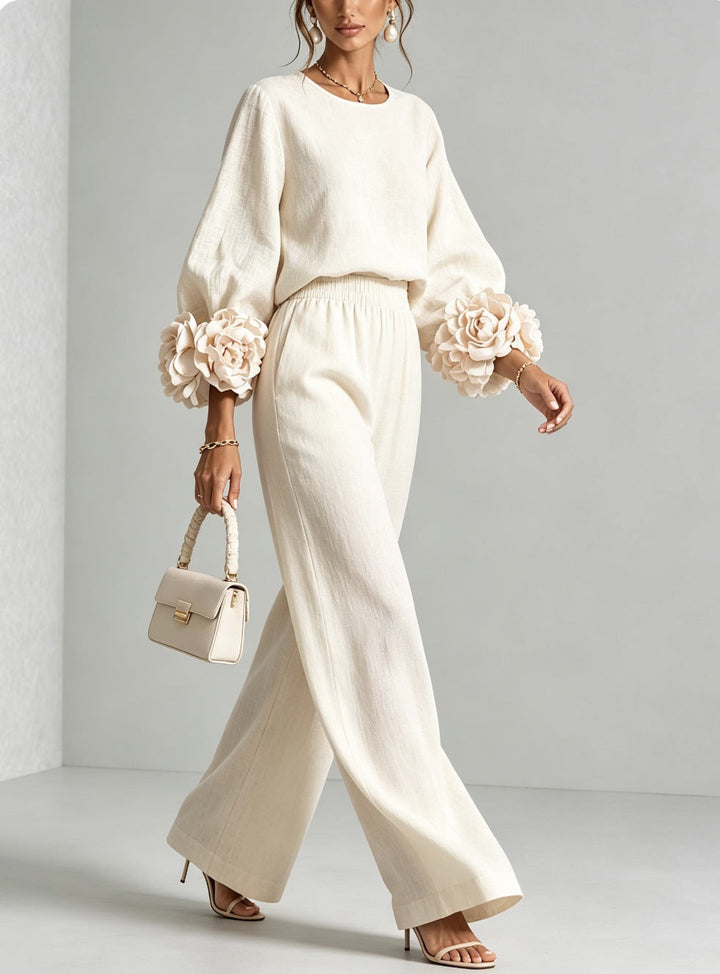 ROSALIE FLORAL CUFF TWO-PIECE SET