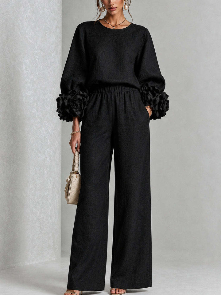 ROSALIE FLORAL CUFF TWO-PIECE SET
