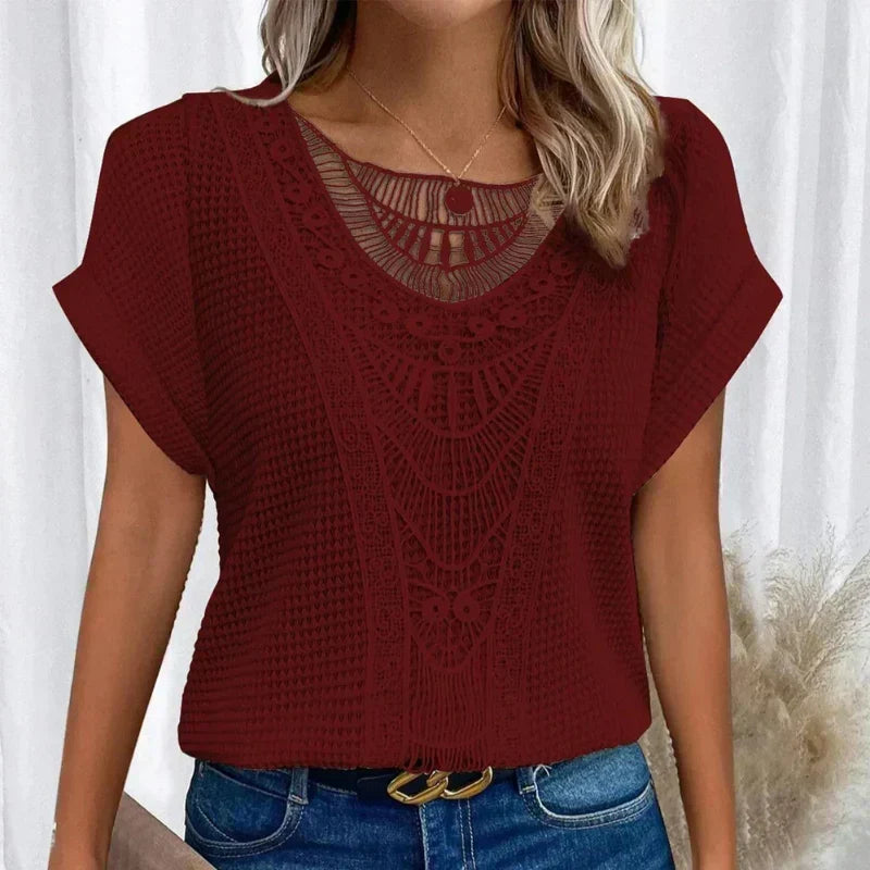 Sanne | Refined Lace-Detail Top