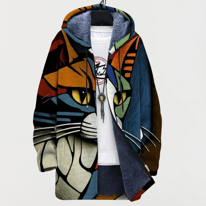 Darcy | Cat Print Cardigan