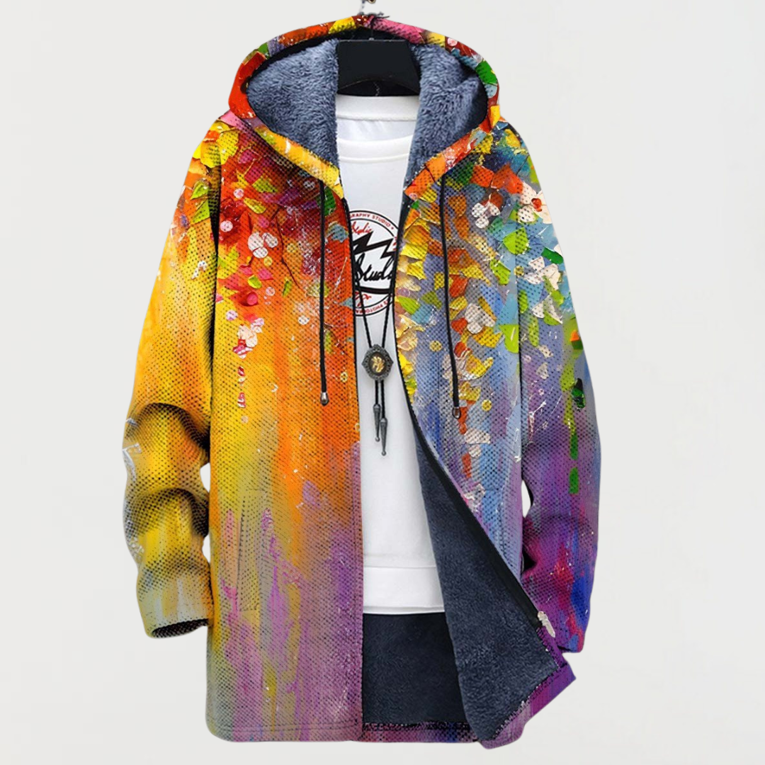 Parker | Abstract Art Hooded Coat