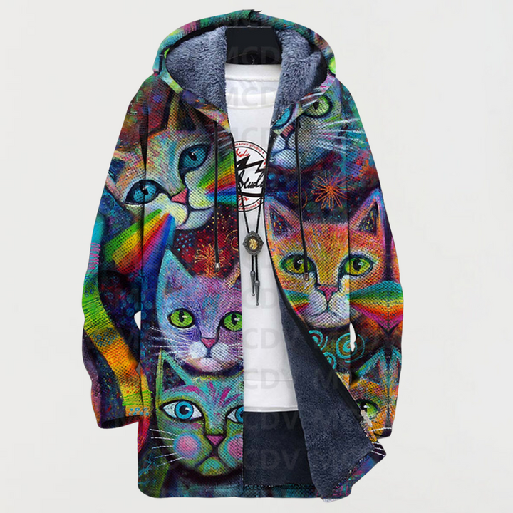 Finley | Rainbow Cat Hoodie