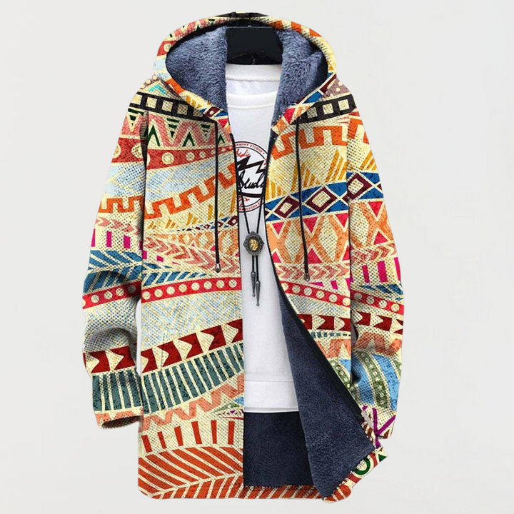 Charlie | Ethnic-Inspired Fusion Hooded Coat
