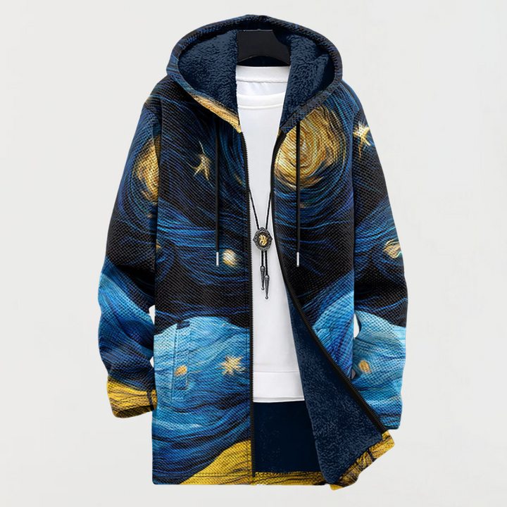 Harper | Celestial Art Hooded Coat