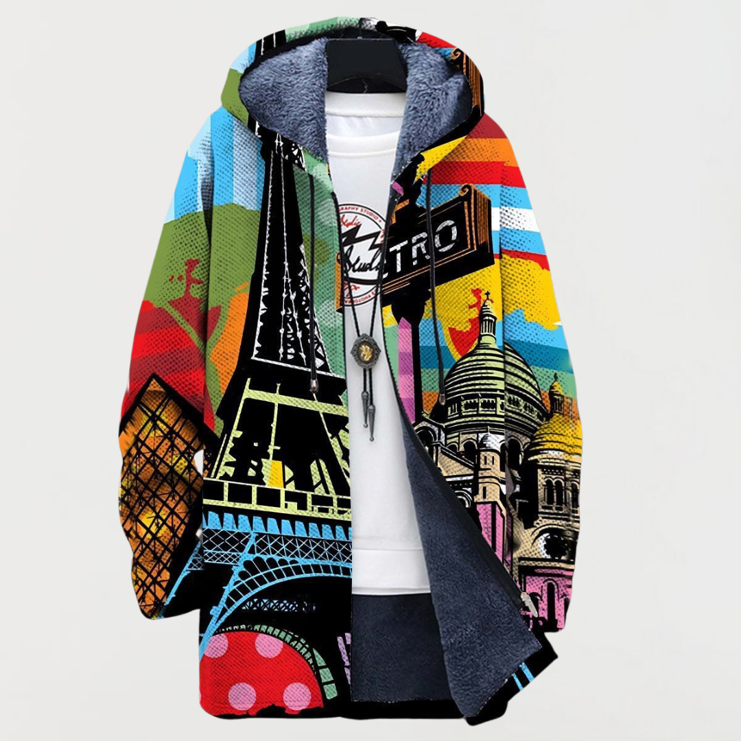 Jamie | Paris-Inspired Print Hoodie