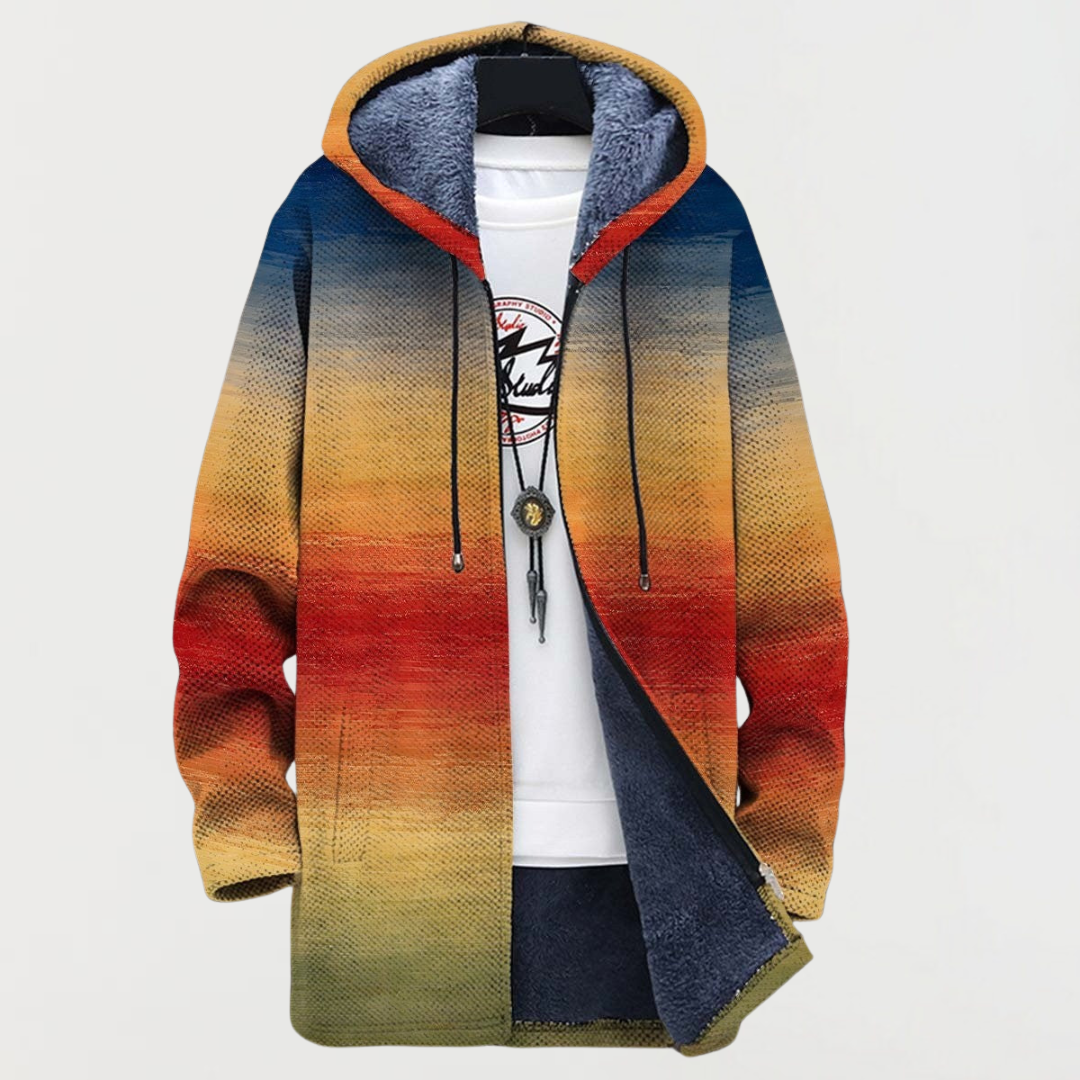 Rory | Sunset Gradient Hooded Coat