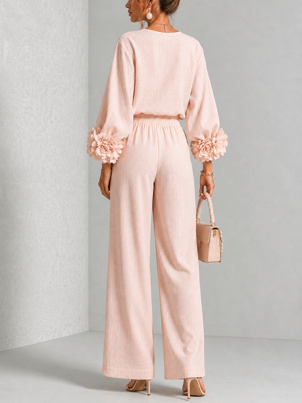 ROSALIE FLORAL CUFF TWO-PIECE SET