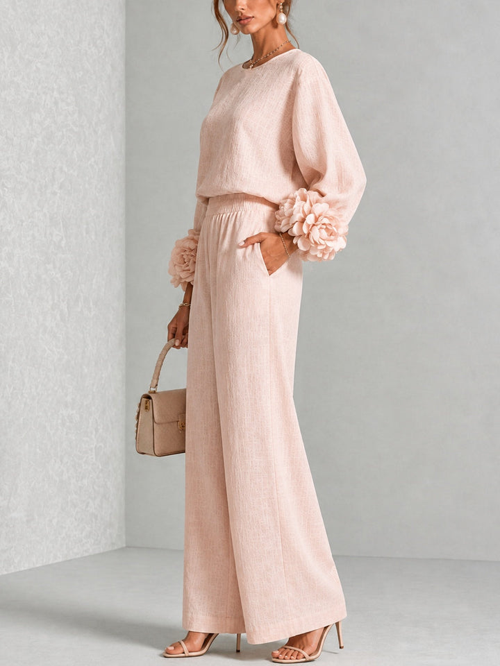 ROSALIE FLORAL CUFF TWO-PIECE SET