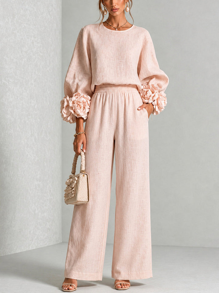 ROSALIE FLORAL CUFF TWO-PIECE SET