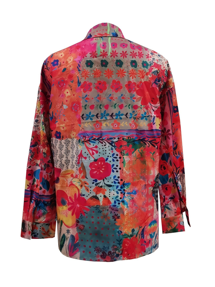 Camille™ | Floral Grace Blouse