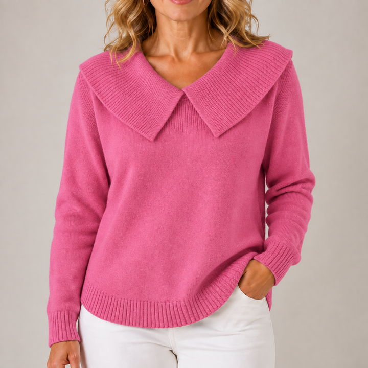 Della | Statement Collar Knit Jumper
