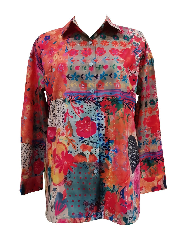 Camille™ | Floral Grace Blouse